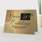Happy 50th Wedding Jubileum voor mijn Kaart van de (Voorkant)