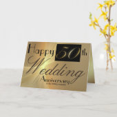 Happy 50th Wedding Jubileum voor mijn Kaart van de (Gele Bloem)