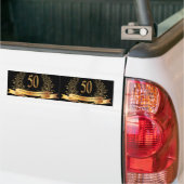 Happy 50th Wedding Jubileum Wenskaarten Bumpersticker (Op Truck)
