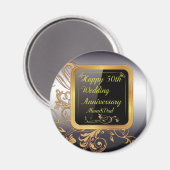 Happy 50th Weddings Jubileum Favors &-Gifts but Magneet (Voorkant / Achterkant)