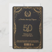 Happy 50Years Celebration Card Kaart (Achterkant)