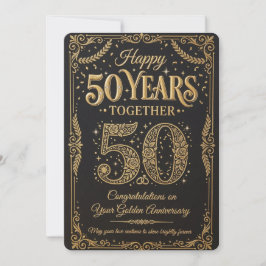 Happy 50Years Celebration Card Kaart