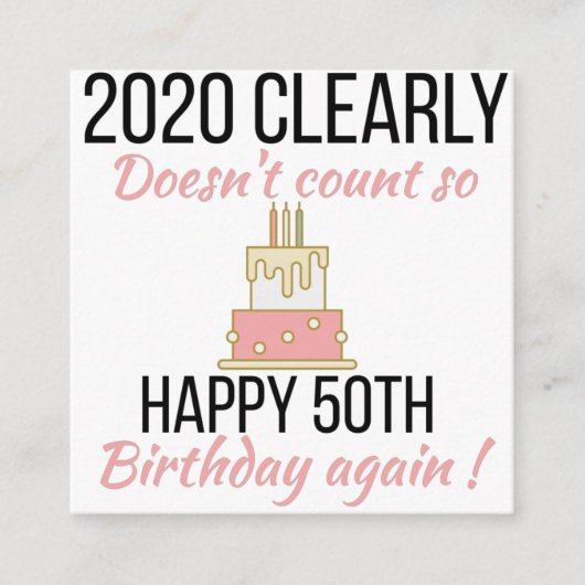 Happy 51st Birthday, Funny 51st verjaardagskaart Informatiekaartje (Voorkant)