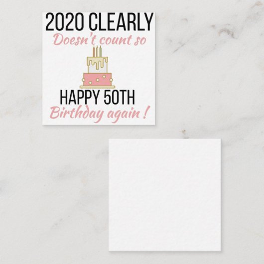 Happy 51st Birthday, Funny 51st verjaardagskaart Informatiekaartje (Voorkant / Achterkant)