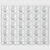 HAPPY 52ND BIRTHDAY; Art Deco Style; aangepaste na Cadeaupapier (Vlak)