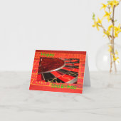 Happy 52nd Birthday Roulette Wheel Kaart (Gele Bloem)