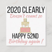 Happy 53rd Birthday, grappige 53ste verjaardagskaa Informatiekaartje (Voorkant)