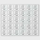 HAPPY 54TH BIRTHDAY; Art Deco Style; aangepaste na Cadeaupapier (Vlak)