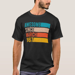 Happy 55e verjaardag 55 jaar oud Geweldige sinds m T-shirt