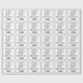 HAPPY 55TH BIRTHDAY; Art Deco Style; aangepaste na Cadeaupapier (Vlak)