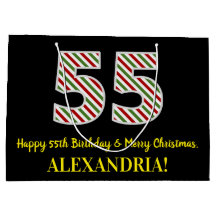 Happy 55th Birthday & Merry Kerstmis, aangepaste n