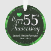 Happy 55th Wedding Jubileum Ornament (voorkant)