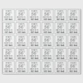 HAPPY 56TH BIRTHDAY; Art Deco Style; aangepaste na Cadeaupapier (Vlak)