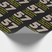 Happy 57th Birthday & Merry Kerstmis, aangepaste n Cadeaupapier (Hoek)