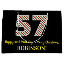 Happy 57th Birthday & Merry Kerstmis, aangepaste n