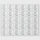 HAPPY 58th BIRTHDAY; Art Deco Style; aangepaste na Cadeaupapier (Vlak)