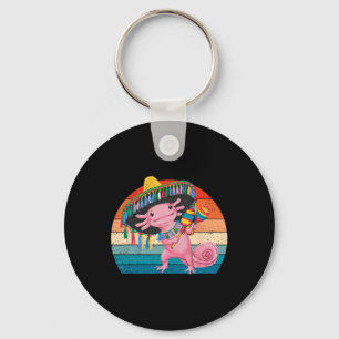 Happy 5 De Mayo Axolotl Sombrero Cinco De Mayo Gir Sleutelhanger