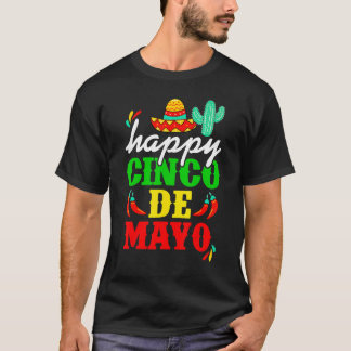 Happy 5 De Mayo Cinco De Mayo Viva Mexico 5 De mei T-shirt