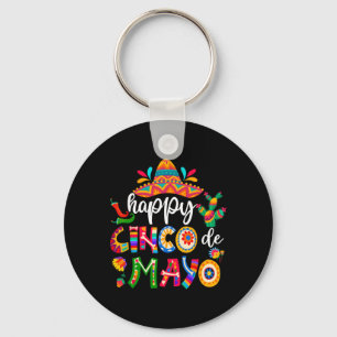 Happy 5 De Mayo Cinco Viva Mexico Shirt voor Heren Sleutelhanger