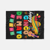 Happy 5 De Mayo Lets Fiesta Viva Mexico Cinco De M Fleece Deken (Voorkant (Horizontaal))