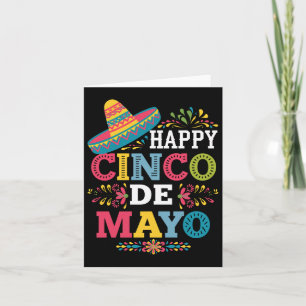 Happy 5 De Mayo Lets Fiesta Viva Mexico Cinco De M Kaart