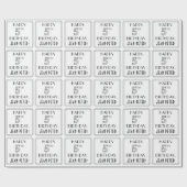 HAPPY 5TH BIRTHDAY; Art Deco Style; aangepaste naa Cadeaupapier (Vlak)