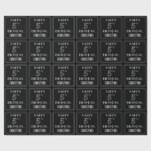 HAPPY 5TH BIRTHDAY; Art Deco Style met aangepaste  Cadeaupapier