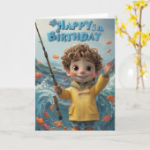 Happy 5th Birthday Kaart (Gele Bloem)