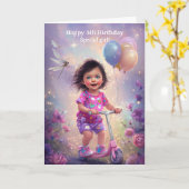 Happy 5th Birthday Kaart (Gele Bloem)