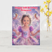 Happy 5th Birthday Kaart (Gele Bloem)