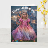 Happy 5th Birthday Kaart (Gele Bloem)