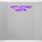 Happy 5th Birthday Kaart, #5 Drieluik Kaart (Binnenkant midden)