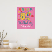 Happy 5th Birthday Poster (Keuken)