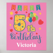 Happy 5th Birthday Poster (Voorkant)