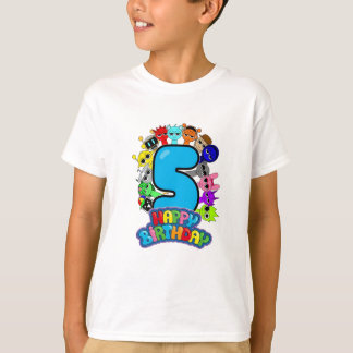 Happy 5th Birthday Sprunki - Simon Funbot Oren T-shirt