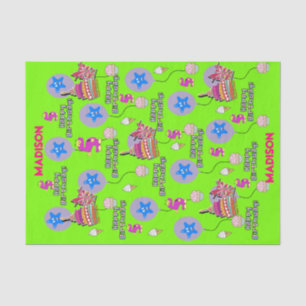 Happy 5th Birthday Tissue Paper #5 Green Tissuepapier