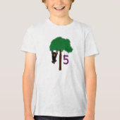 Happy 5th Birthday Tri-Blend Shirt (Voorkant)