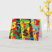 Happy 5th Jubileum, 55th Birthday, #5 Pattern Kaart (Gele Bloem)