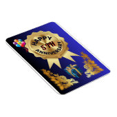 Happy 5th Wedding Jubileum Magneet (Rechterzijde)