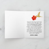 Happy 5th Wedding Jubileum Zwart & Goud Modern Kaart (Binnen)