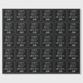 HAPPY 60TH BIRTHDAY; Art Deco Style met aangepaste Cadeaupapier (Vlak)