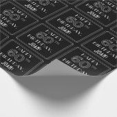 HAPPY 60TH BIRTHDAY; Art Deco Style met aangepaste Cadeaupapier (Hoek)