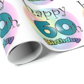 Happy 60th Birthday Cadeaupapier (Rol Hoek)