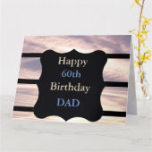 Happy 60th Birthday Dad Kaart (Gele Bloem)