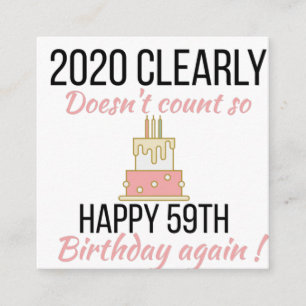 Happy 60th Birthday, Funny 60th verjaardagskaart Informatiekaartje