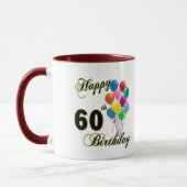 Happy 60th Birthday Gifts en Birthday Apparel Mok (Links)