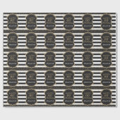 Happy 60th Birthday Gold Glitter Wrapping Paper Cadeaupapier (Vlak)