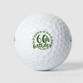 Happy 60th Birthday Golfballen (Voorkant)
