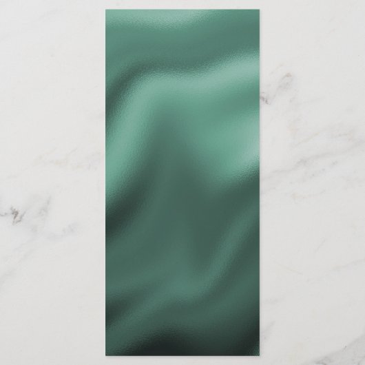 Happy 60th Birthday Green Glitter Folie Menu (Achterkant)