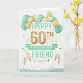 Happy 60th Birthday Kaart (Gele Bloem)